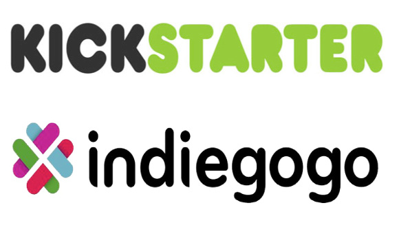 Kickstarter  Indiegogo Logos